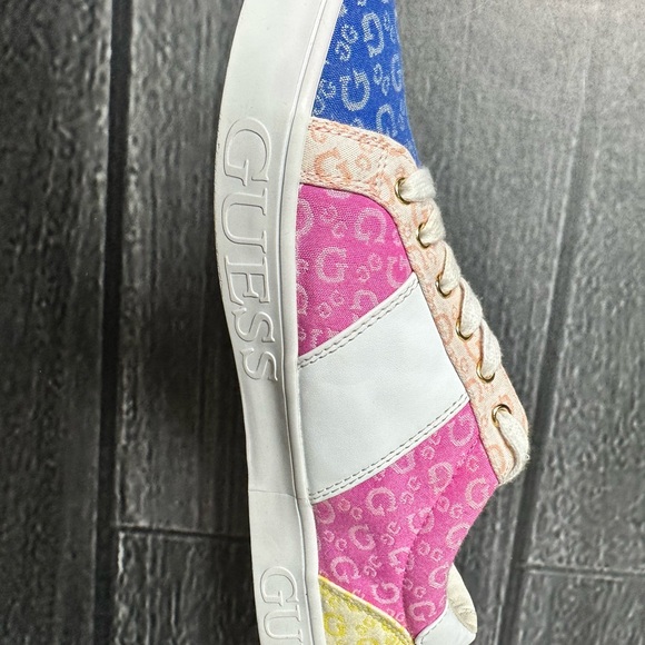 Guess Y2K Multicolor Pink Blue Yellow Sneakers Womens 10 - Picture 6 of 10